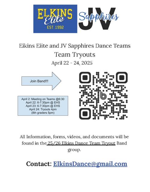  Elkins Dance Teams Tryouts
